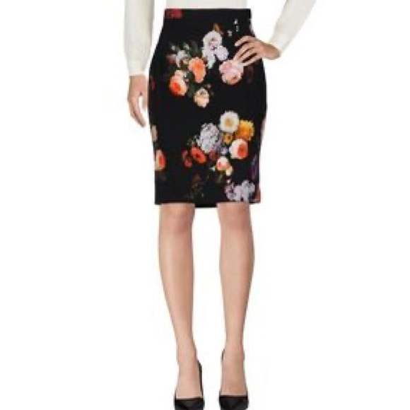 Dolce & Gabbana Floral Print Vintage 90s Y2K High Rise Back Slit Baroque Sz 38 - Picture 1 of 10